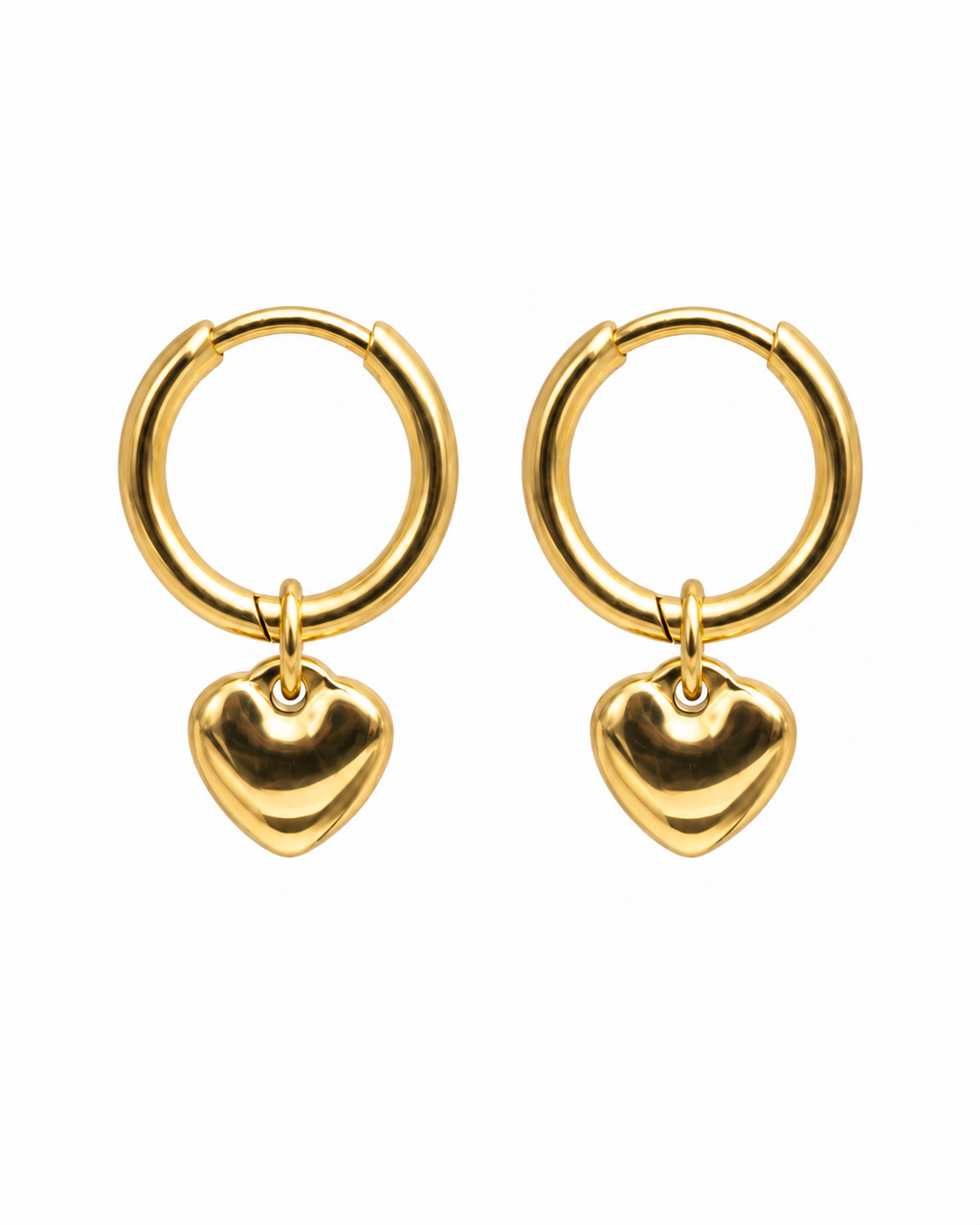 Heart Hoop Earrings
