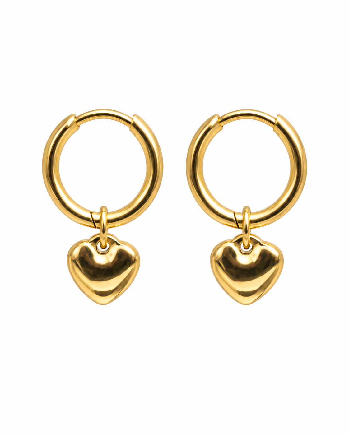 Heart Hoop Earrings