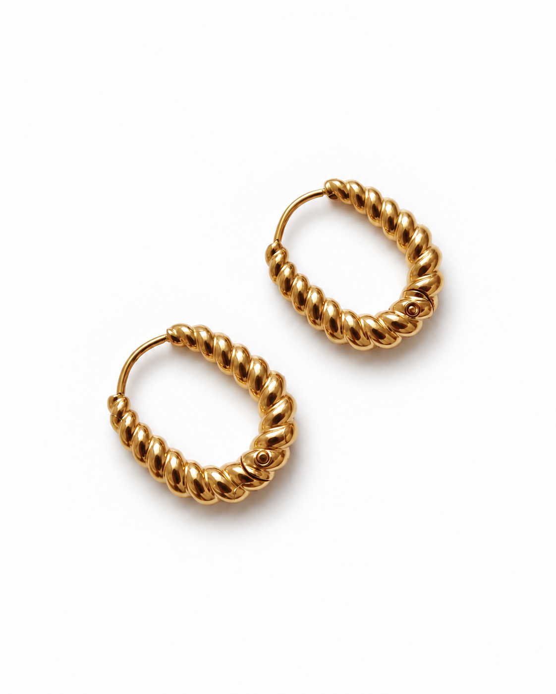Rhea Twisted Hoop Earrings