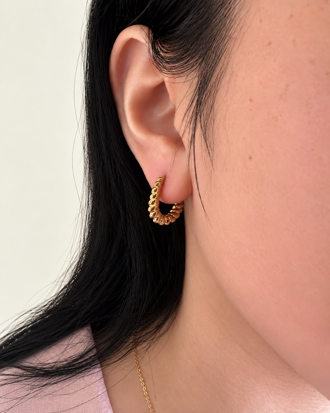Rhea Twisted Hoop Earrings
